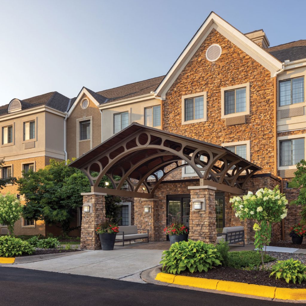 Staybridge Suites Maple Grove Arbor Lakes Exterior at Dawn