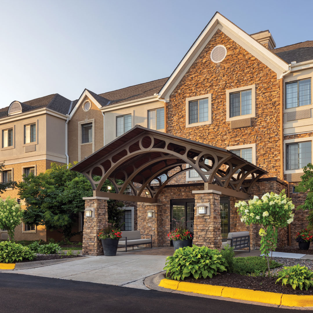 Staybridge Suites Maple Grove Arbor Lakes Exterior at Dawn